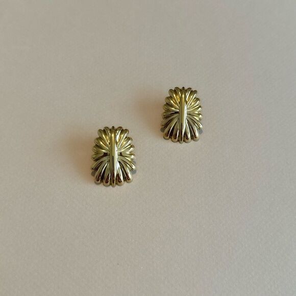 Vintage flower earrings M764 - Picture 3 of 5